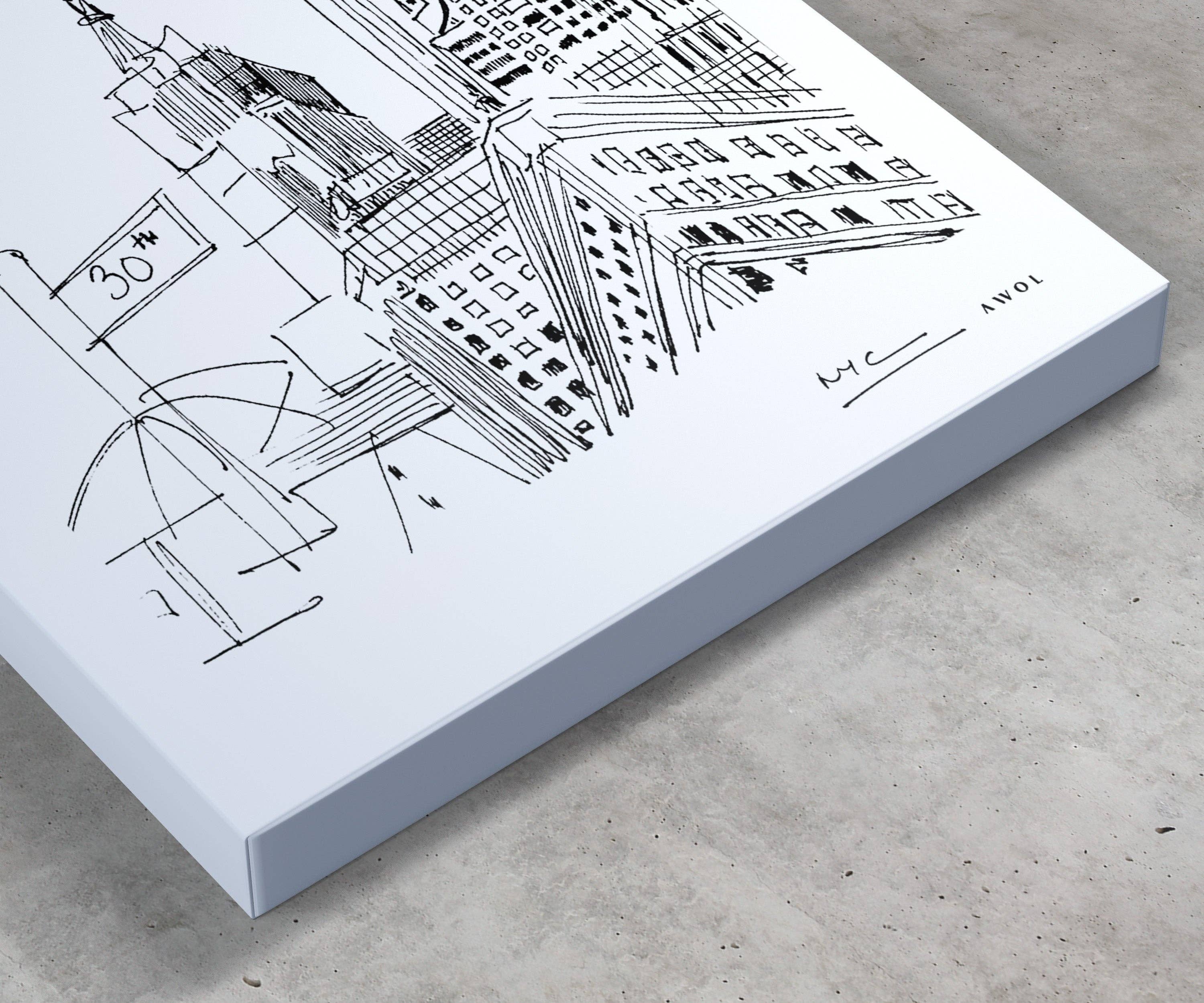 Creations Awol - Wholesale Art Print - New York City Art, Iconic Skyscrapers: Canvas Print7