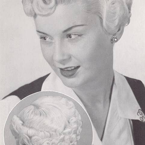 Art Print FN-675 Old Fashioned Hairdo for wholesale by Found Image Press
