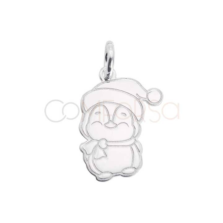 COM FORSA SL - Wholesale Individual Charm/Pendant - Gold-Plated Sterling Silver 925 Penguin With Hat Pendant 10