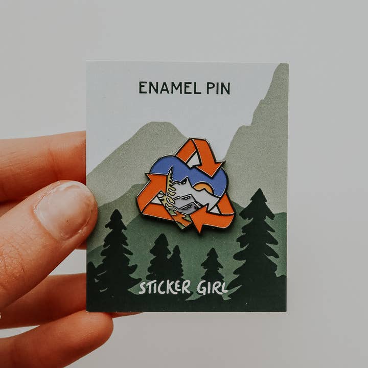 Leave it Better Enamel Lapel Pin for wholesale by Sticker Girl