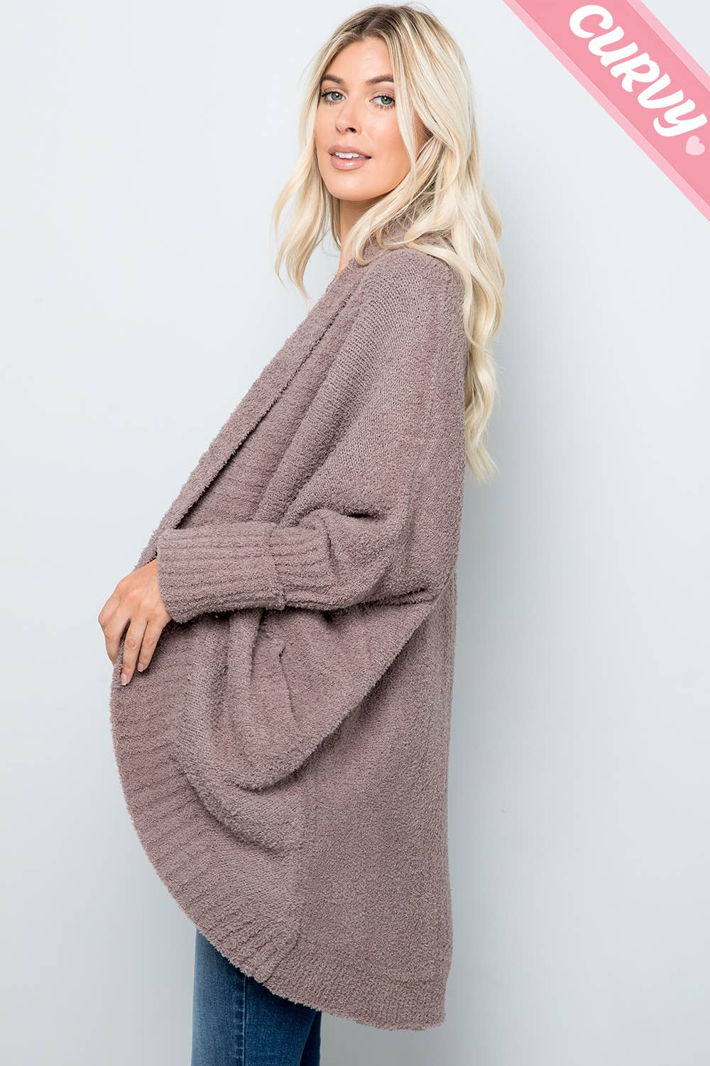 Sweet Lovely by Jen – Cardigan - Mulher por atacado – Cardigã tricotado super macio e aconchegante tamanho plus33