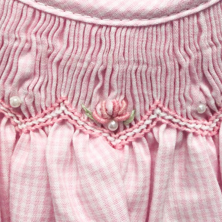 Petit Ami & Zubels - Wholesale Dress - Baby - Bishop Zig-Zag Smocked Dress