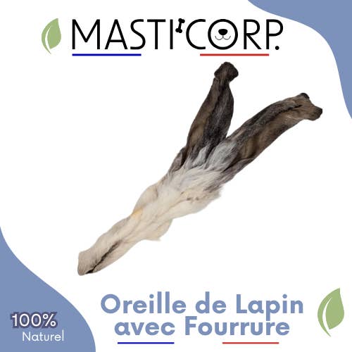 Kaninøre med pels for engroshandel hos Masti'Corp