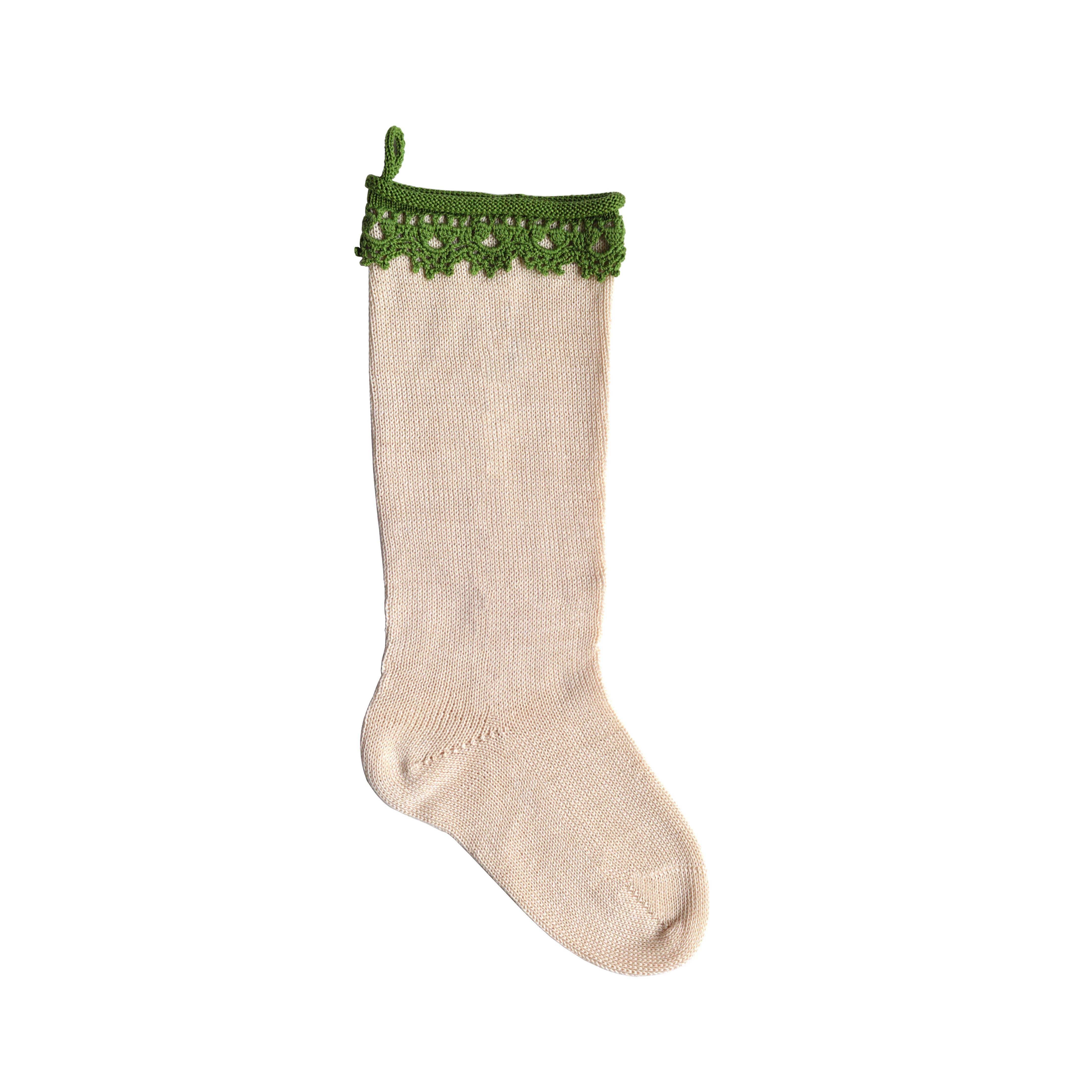 Melange Collection - Wholesale Holiday Stocking - Boho Stocking - Mint