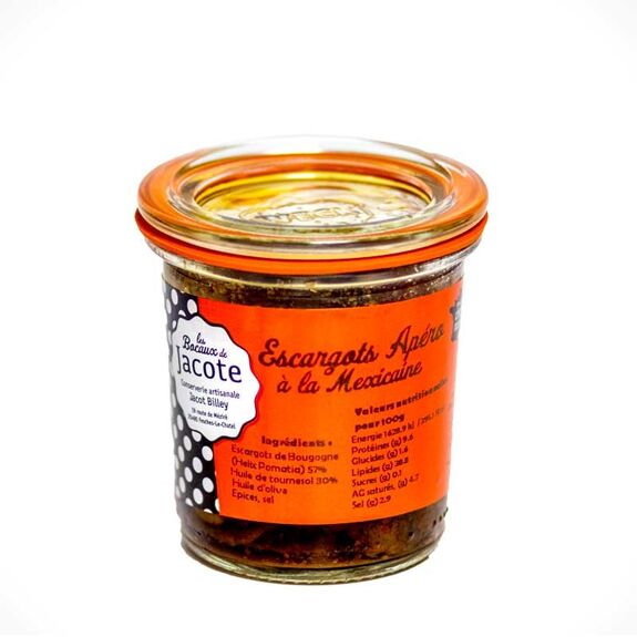 Jacot Billey - Wholesale Shelf Stable Prepared Meal - Mexican apero snails0