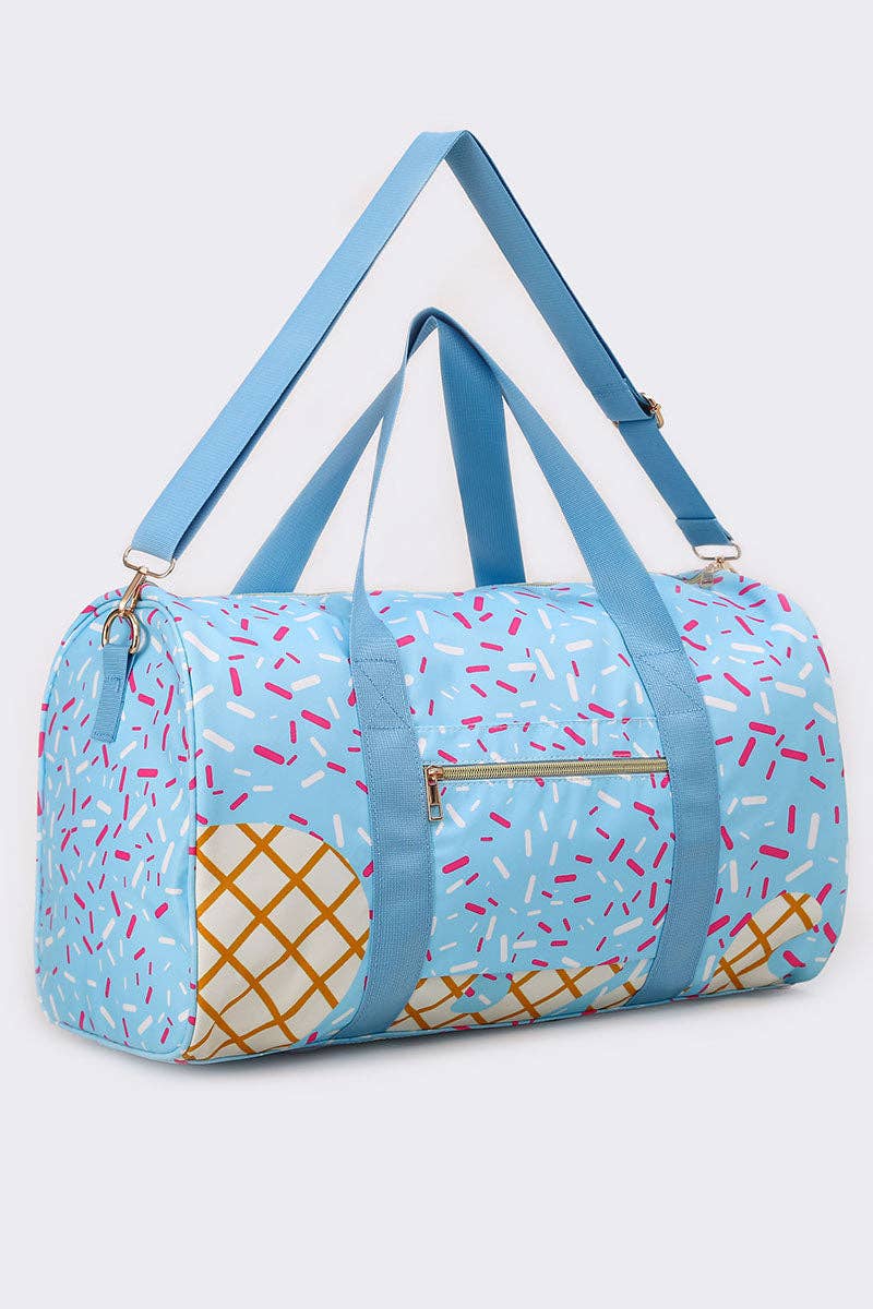 sassy kids palace - Wholesale Weekender bag – Kids - Ice Cream Pattern Canvas Duffle Bag