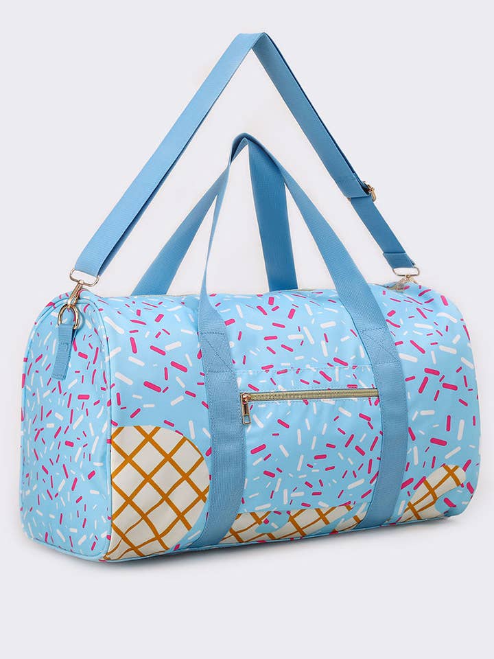 Ice Cream Pattern Canvas Duffle Bag for wholesale by sassy kids palace