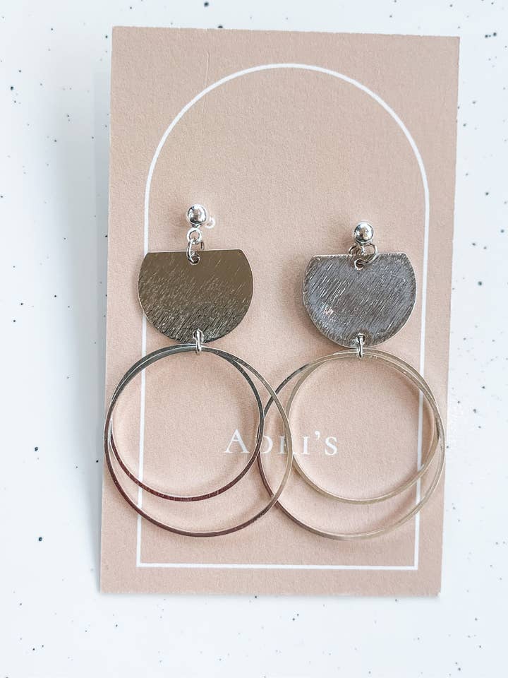 Silver Circle Drop for wholesale by Adri’s