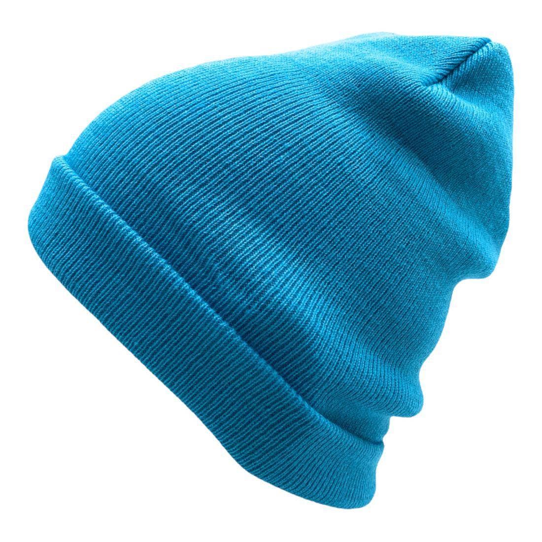 The Park Wholesale - Vente Bonnet – unisexe - Bonnets et bonnets de luge à revers en tricot doux, en vrac, multicolore, uni, blanc, vente en gros105