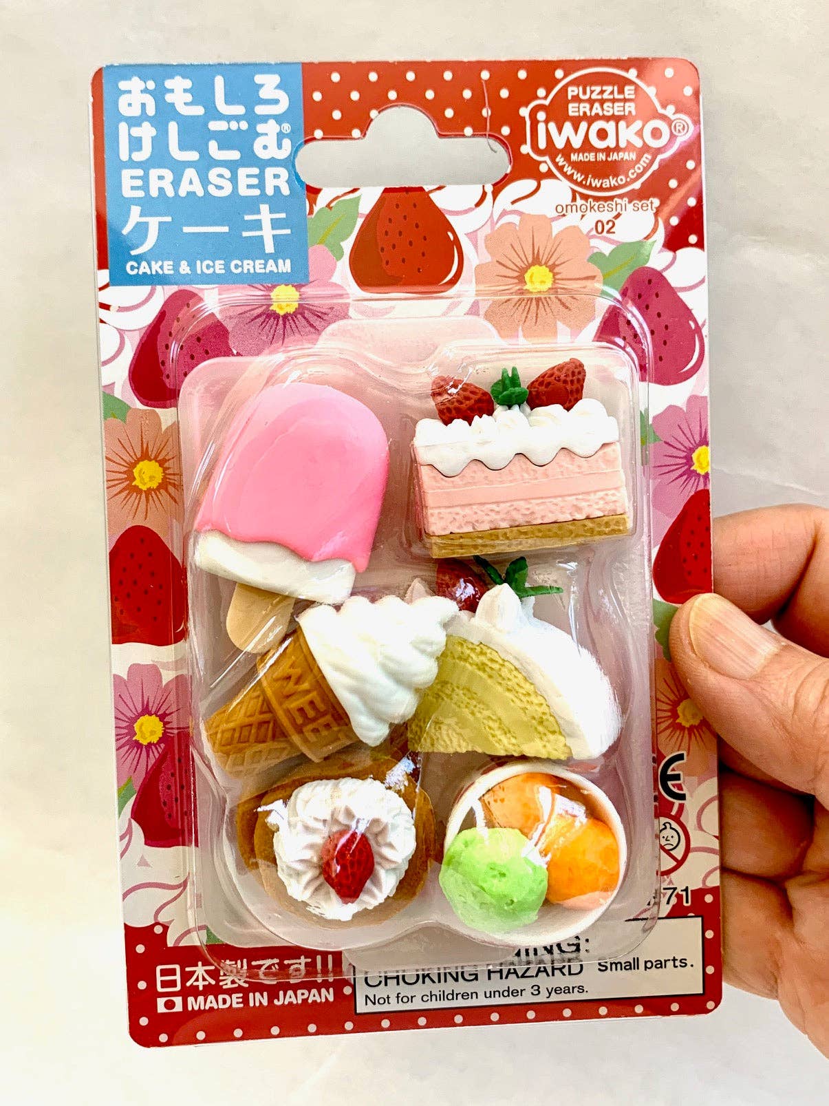 BCmini - Wholesale Eraser - 383321 Iwako Cake Eraser Card3