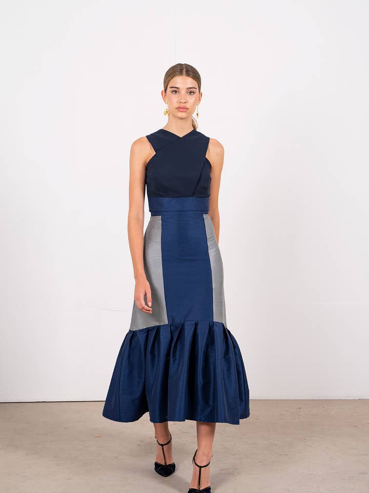 Loanna Blue Skirt for wholesale by Strena (C.C. Ramos S.L.U.)