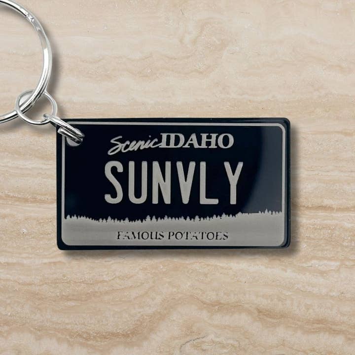 Idaho mini nummerplade nøglering USA souvenirtags gaver for engroshandel hos Harkak Creative