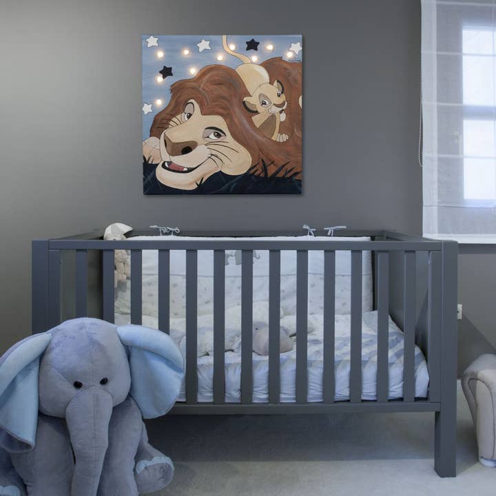 multi couleurs Toile lumineuse LED Roi Lion en vente sur Faire