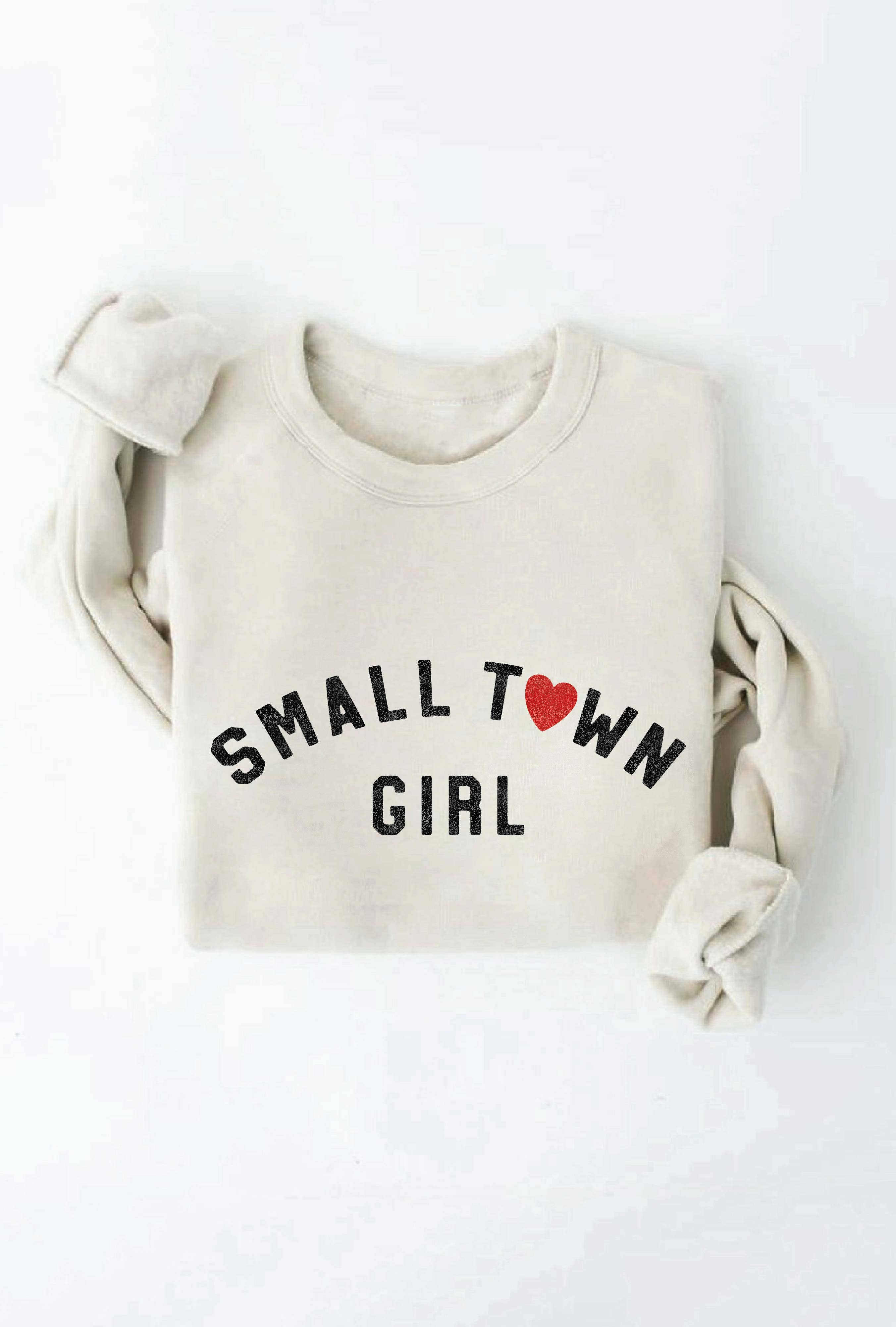 OAT COLLECTIVE - Wholesale Graphic Sweatshirt - Women's - SMALL TOWN GIRL Graphic Sweatshirt1