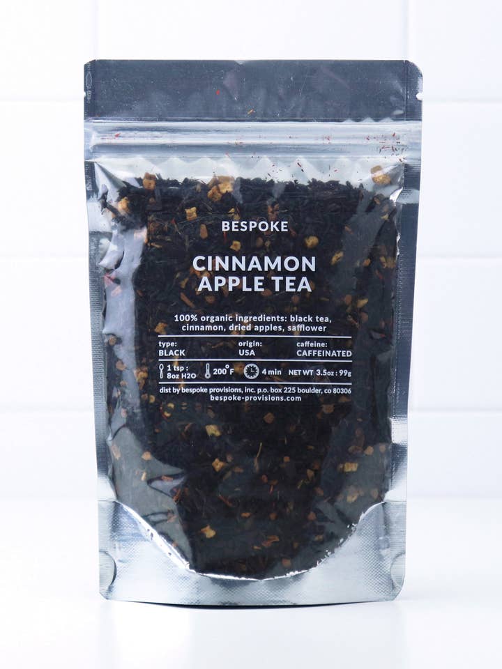 Cinnamon Apple Black Tea - Organic Premium Loose Leaf 3.5oz for wholesale by Bespoke Provisions