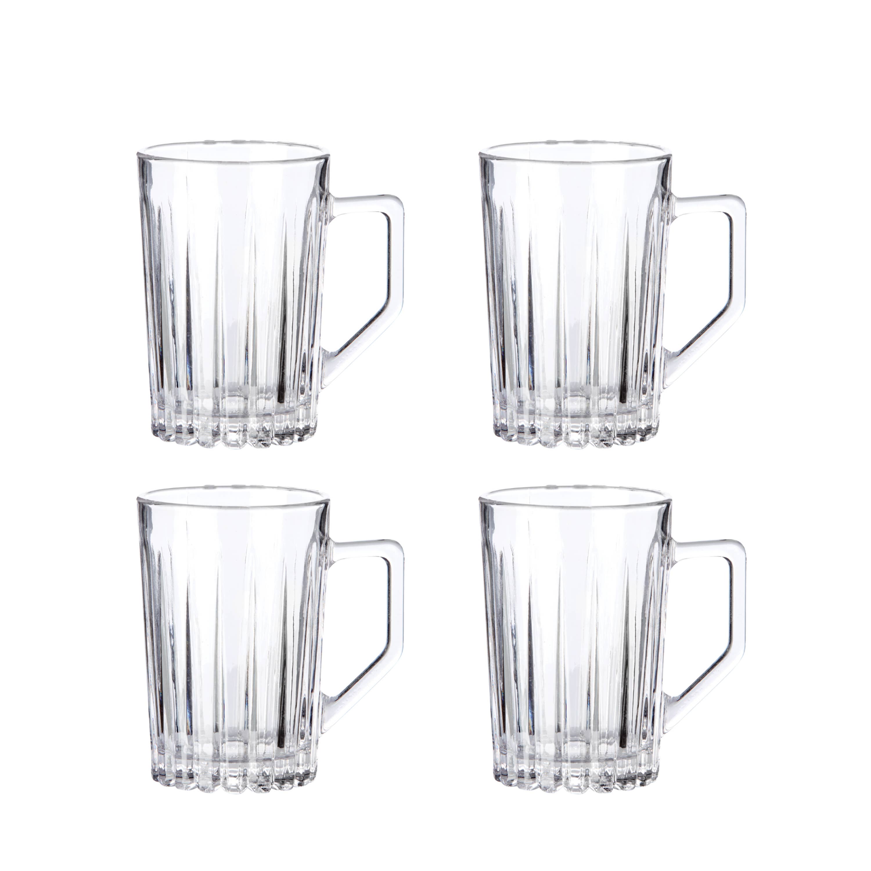 Aida A/S - Wholesale Drinking Glass/Cup - Relief - Hotdrink Glass  27,5 Cl  4 Pcs Giftbox0