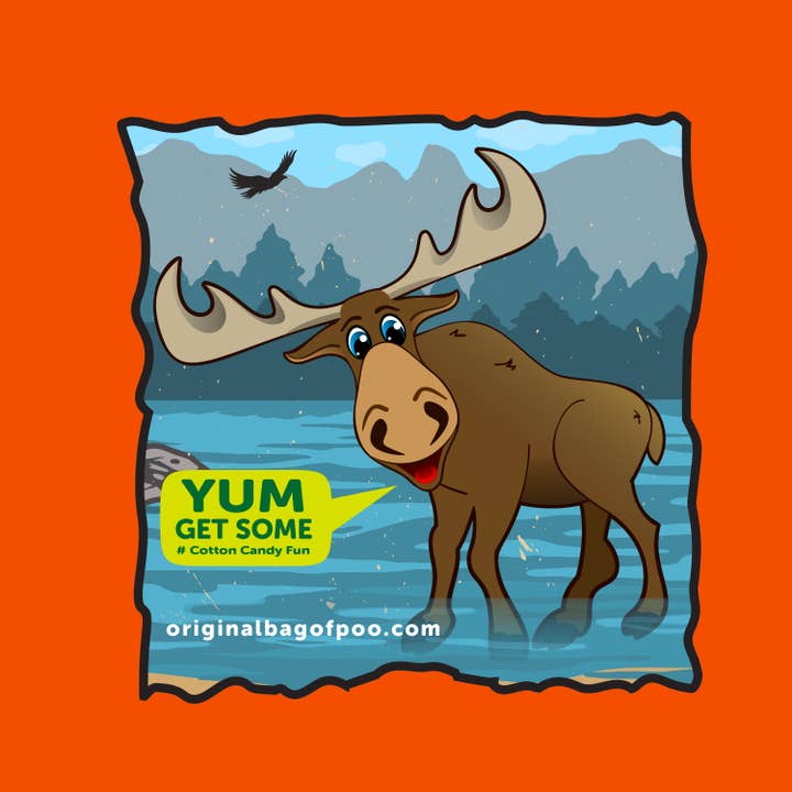 "The Original Bag of Poo"® Novelty Cotton Candy - Wholesale Cotton Candy - The Original Bag of Poo® (Moose Cotton Candy Poo)4