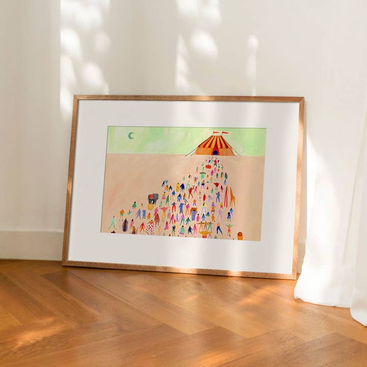 Little Black Cat Illustrated Goods - Wholesale Art Print - Kids & Baby - Nights At The Circus Art Print | Nursery Wall Art | Fun1