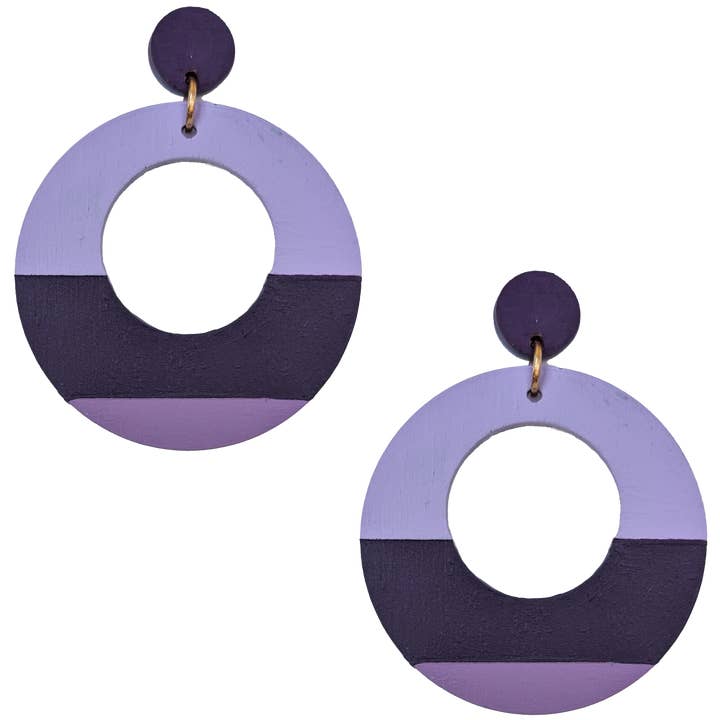 Roundabout Lightweight Statement Earrings | Sugar Plum for wholesale by SCOTCHBONNET!