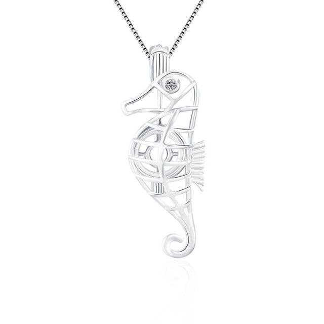 Sterling Silver Necklace Seahorse for wholesale by Island Pearl Traders