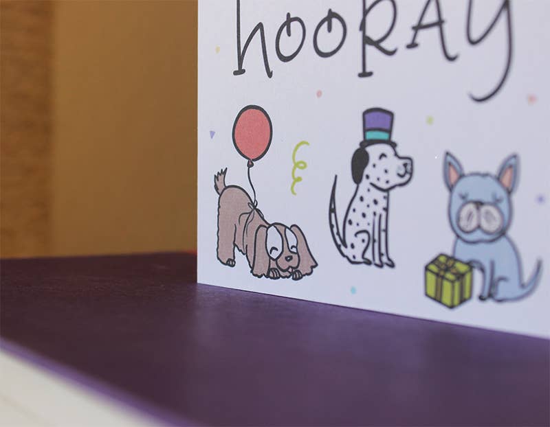 Lacelit | Stationery & Gifts by Kimberly Kuniko - Wholesale Birthday Card - Yip Yip Hooray | Birthday & Congratulations Card3