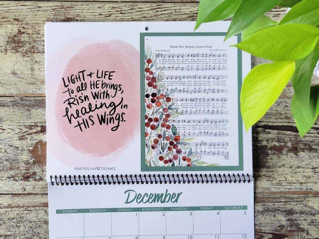 Marydean Draws – wholesale Kalender – 2026 Psalmkalender: Ett år av lovsång och uppmuntran12
