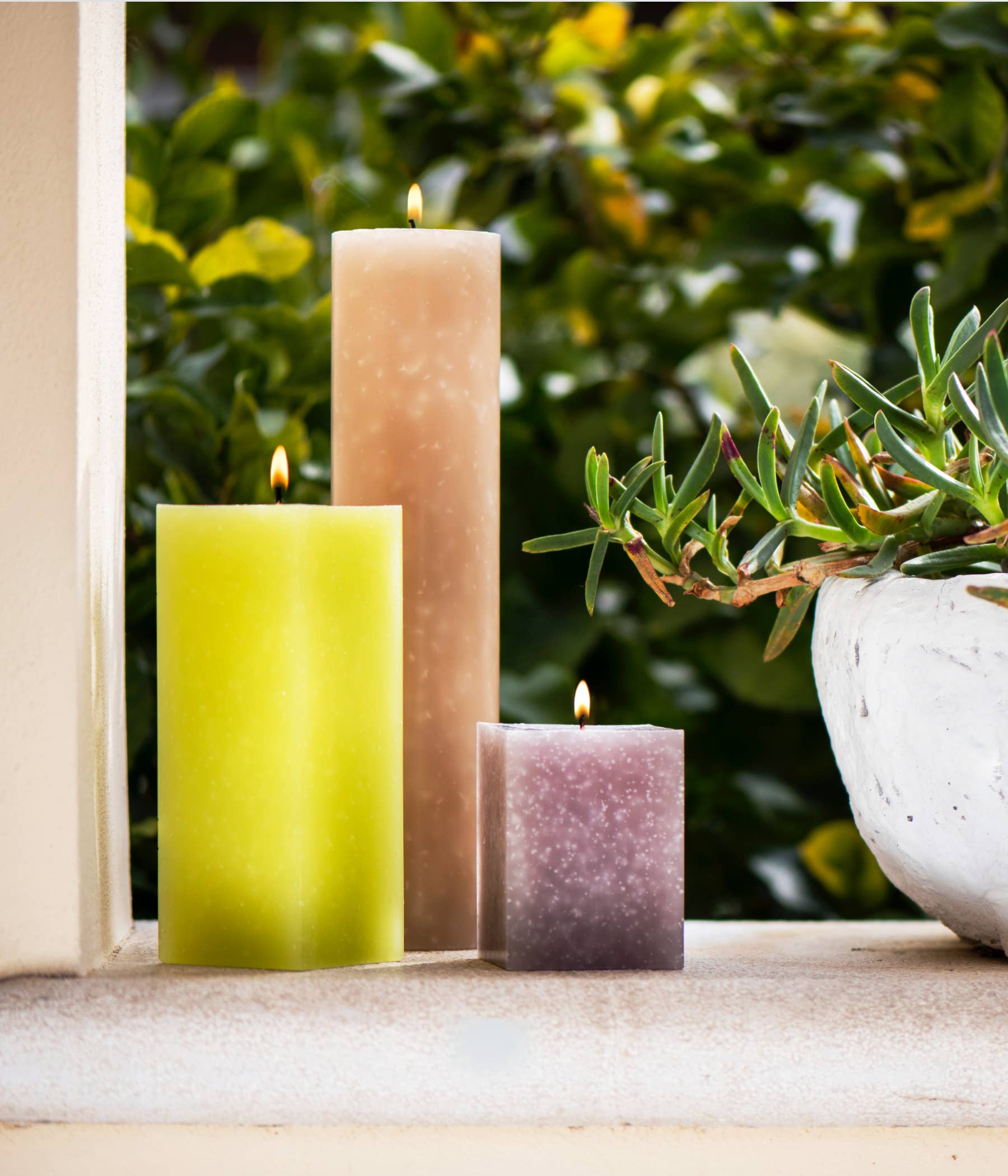 Ronca 1855 - Wholesale Pillar Candle - Cylindrical Marbled Candle H. 32 Cm3