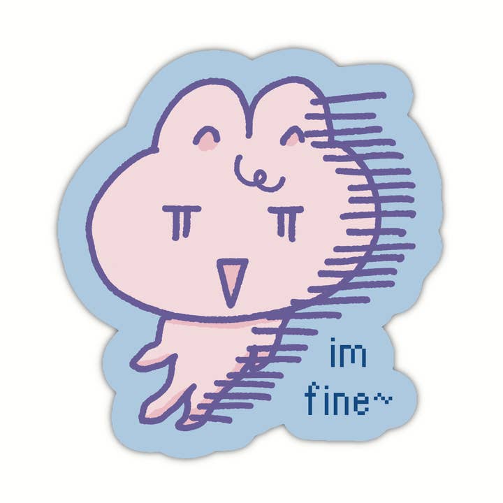 JE VAIS BIEN - AUTOCOLLANTS LAPIN FOU pour la vente par Tenshi World