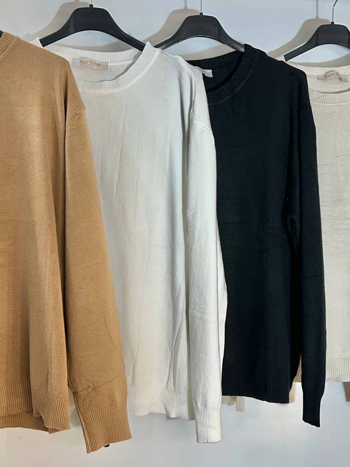 Blød letvægts sweater INGEN TOLD TILFØJET for engroshandel hos Karamel Collection