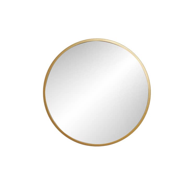 Round Mirror to Hang D.50 cm Gold Metal for wholesale by CP INTERNATIONAL