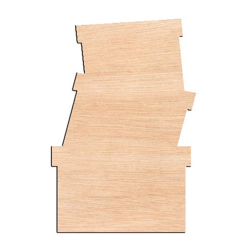 Stack of Presents - Raw Wood Cutout for wholesale by Ortmann Woodcraft