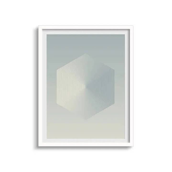 Moiré Zen Focal Point Fine Art Print for wholesale by The Design Craft