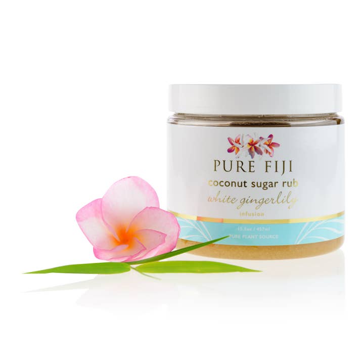 PURE FIJI Sugar Rub - Witte gemberlelie voor wholesale door Makasi Organic