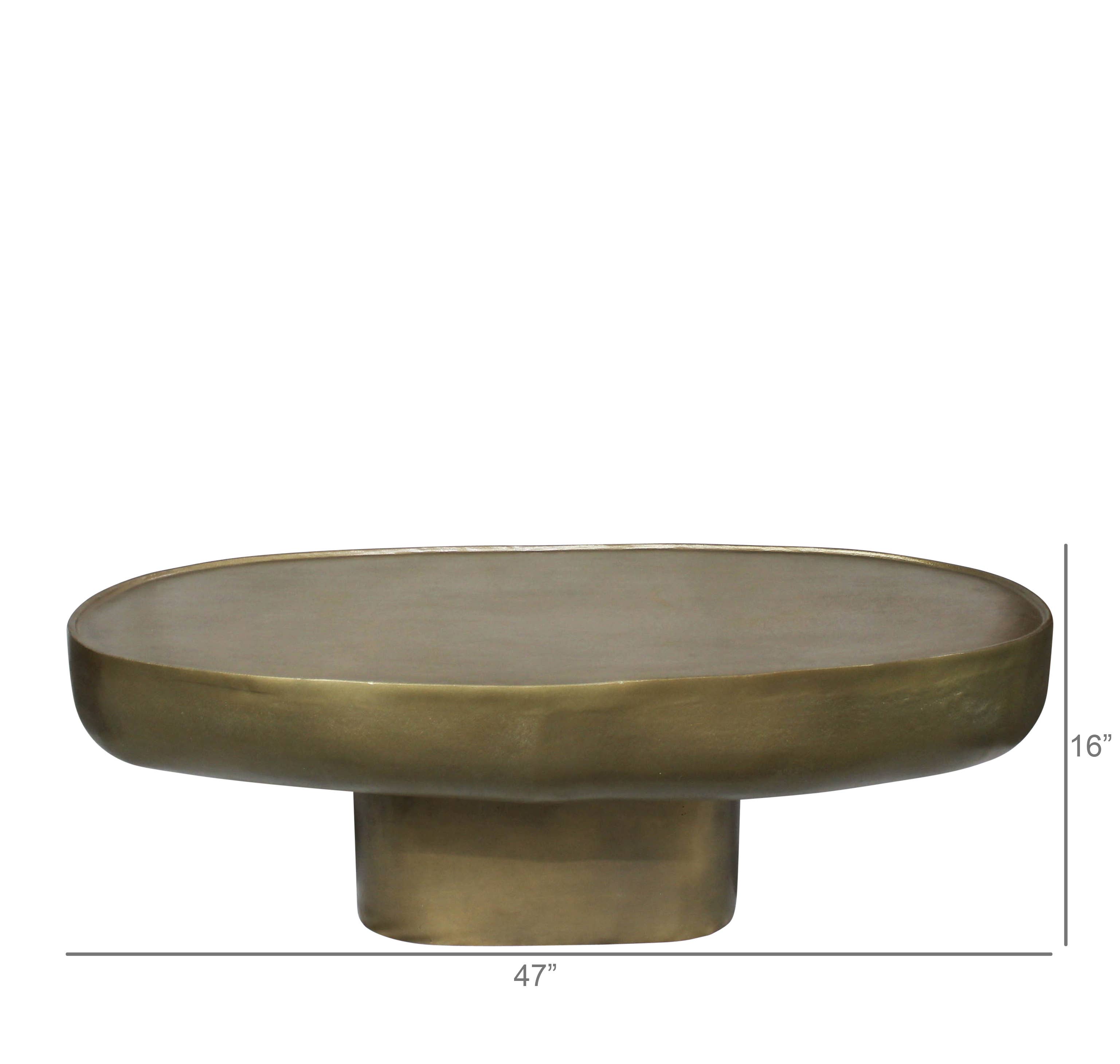 HomArt - Wholesale Coffee Table - Oval Coffee Table, Brass1