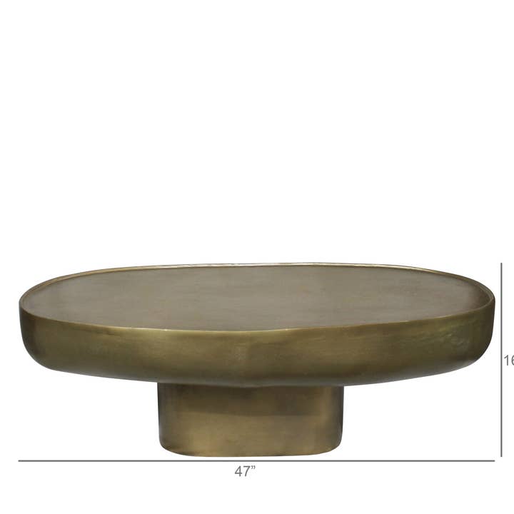 HomArt - Wholesale Coffee Table - Oval Coffee Table, Brass1