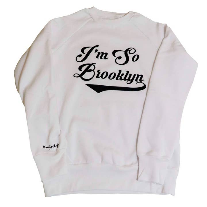 I'm So Brooklyn - Bianco/Nero per la vendita all'ingrosso da parte di Koolforlife Inc