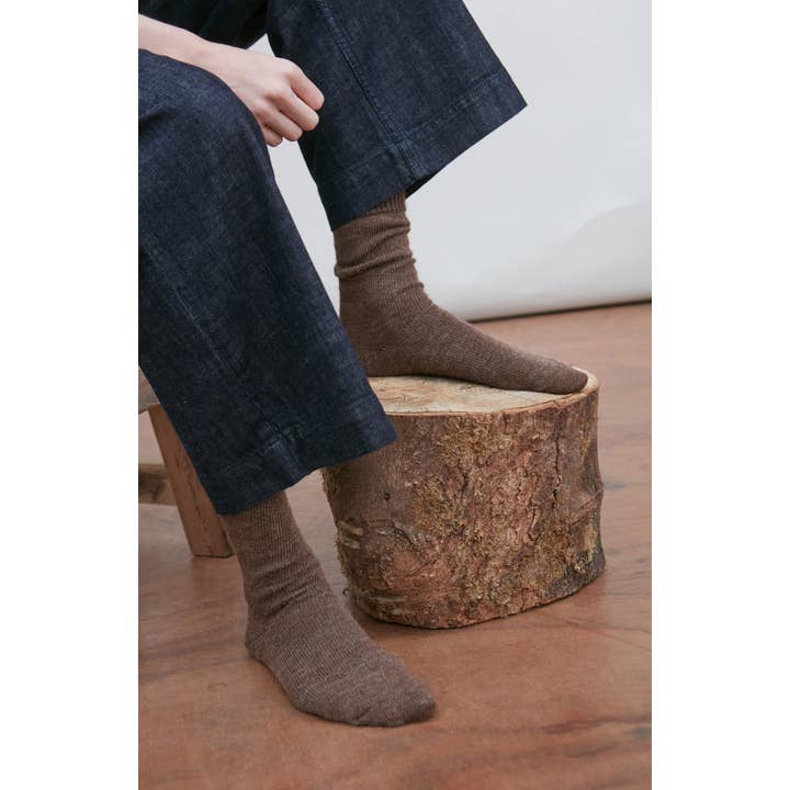 Alpaka-Alltagsocken für den Großhandel von Paul James Knitwear