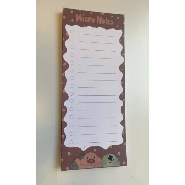 Moss and Piglets - Wholesale Notepad - Tardigrade Water Bear Friends To-do List Micro Notepad3