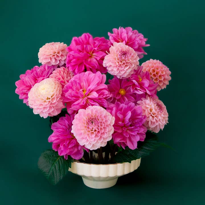 Delphine Lage Kom | Vintage Witte Spikkel voor wholesale door Jungle Club