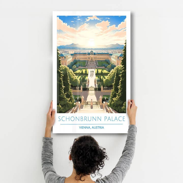 Artdesigna KG - Wholesale Art Print - Schonbrunn Palace-Vienna Austria-Travel Posters | Glass Wall Art1