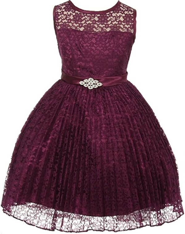 iGirlDress - Wholesale Jurk - Kinderen - Meisjes Plooirok Kant Bloemenmeisjesjurk Maat 4-1410