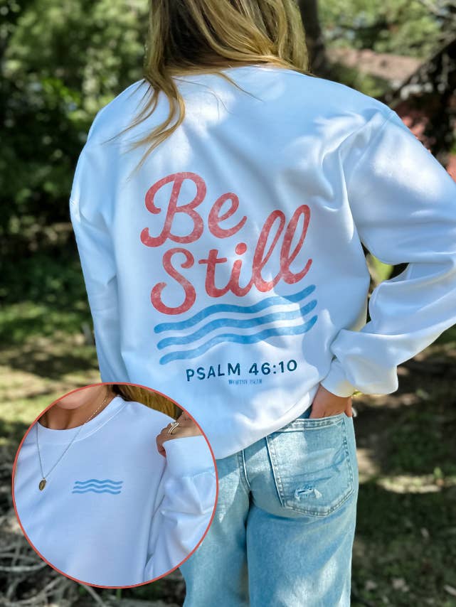 Be Still Sweatshirt für den Großhandel von Worthy Wear