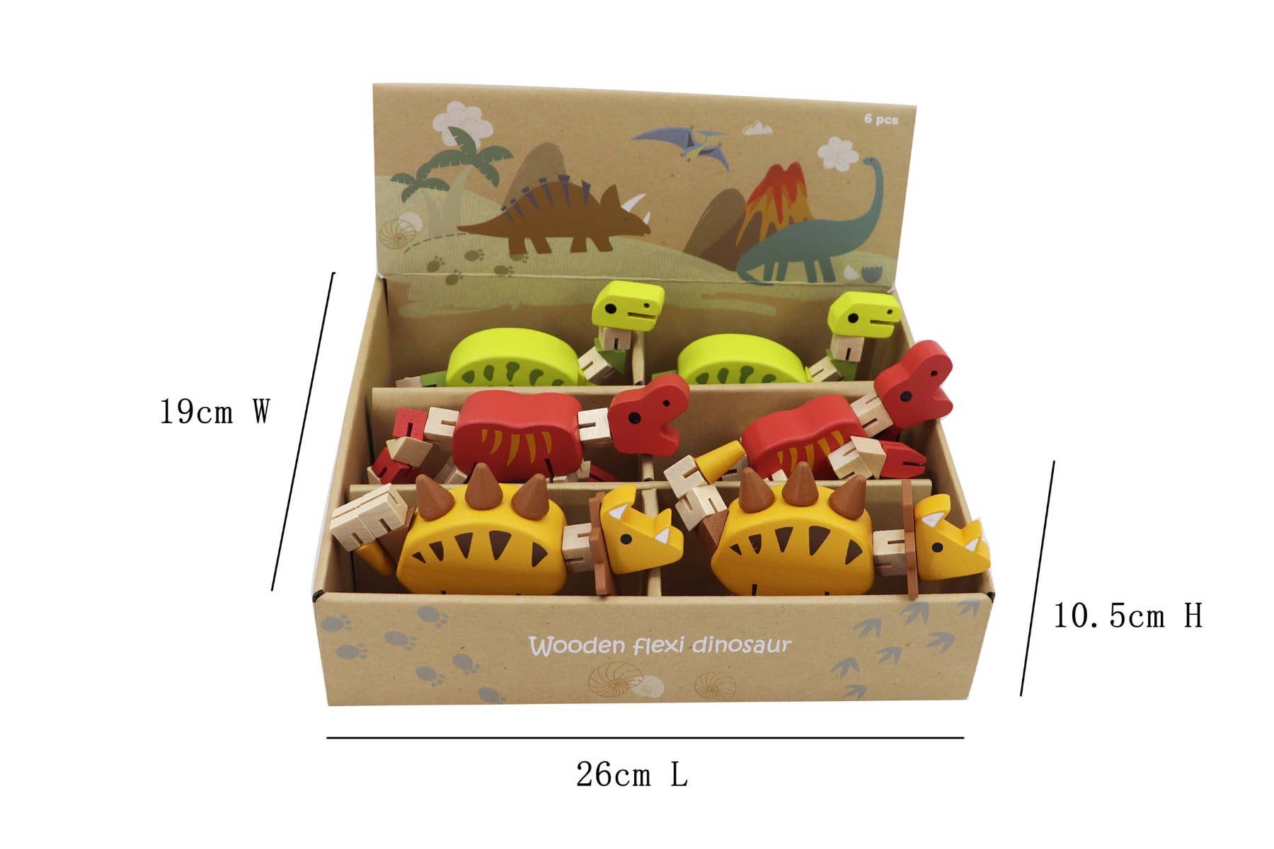 ToysLink - Vente Jouet en bois – enfant - Dinosaures Flexi en bois3