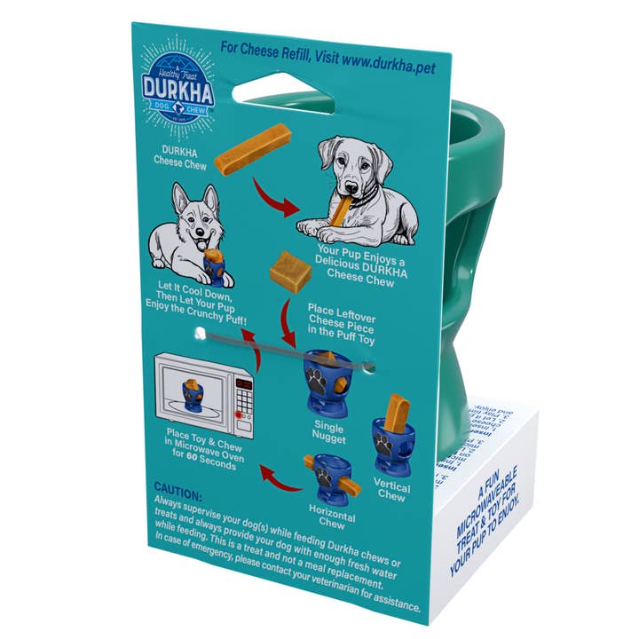 Durkha Dog Chew - Wholesale Pet Chew Toy - Dog - Durkha Puff & Fetch Toy - Microwaveable Yak Cheese Toy2