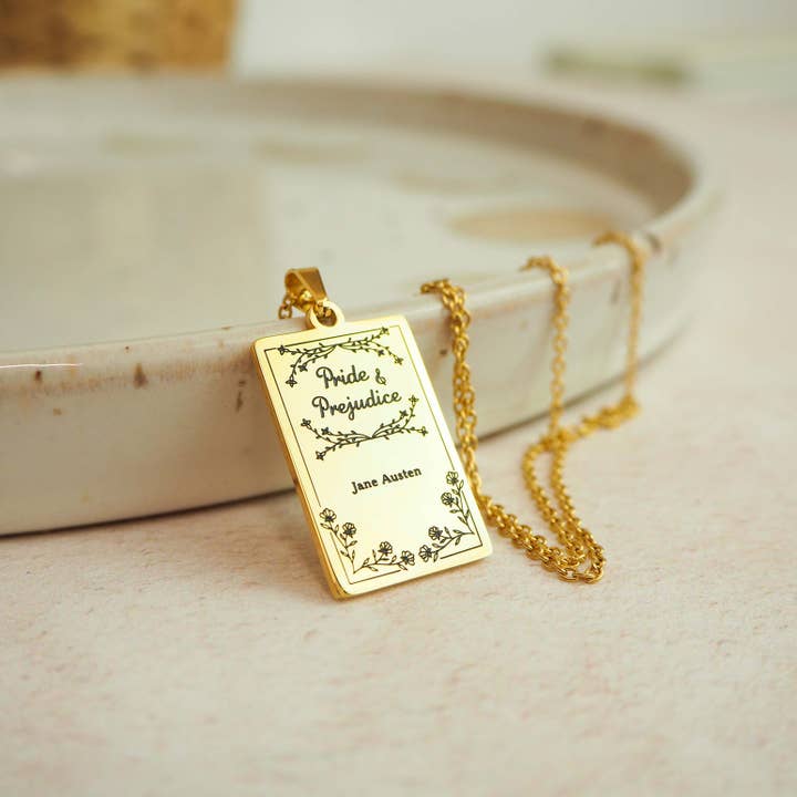 LiteraryEmporium - Wholesale Pendant/Charm Necklace - Pride and Prejudice Book Necklace4