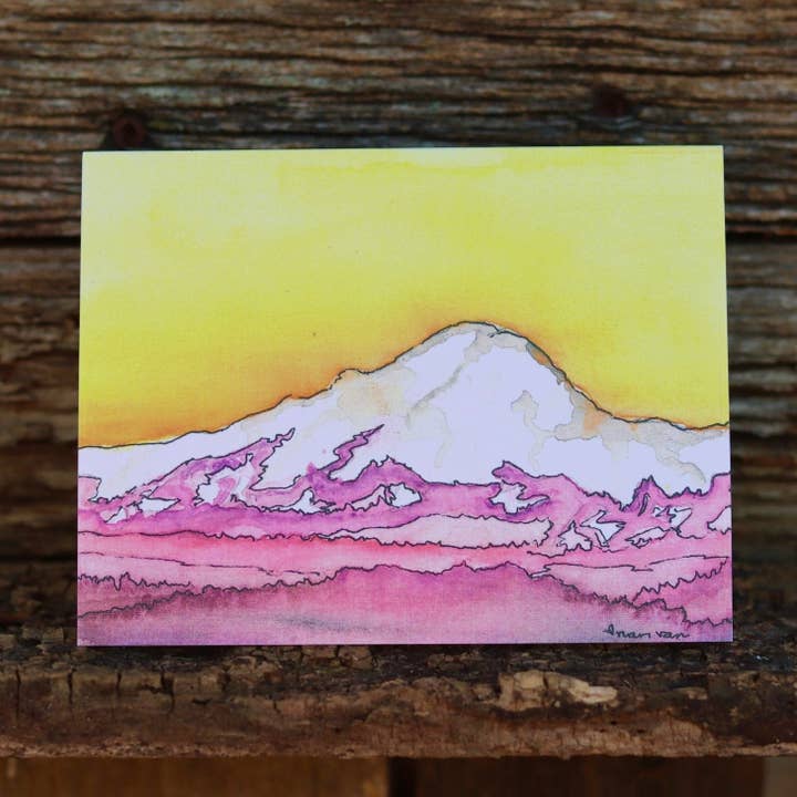 Mt. Rainier from 35,000 ft for wholesale by Nan Van Art