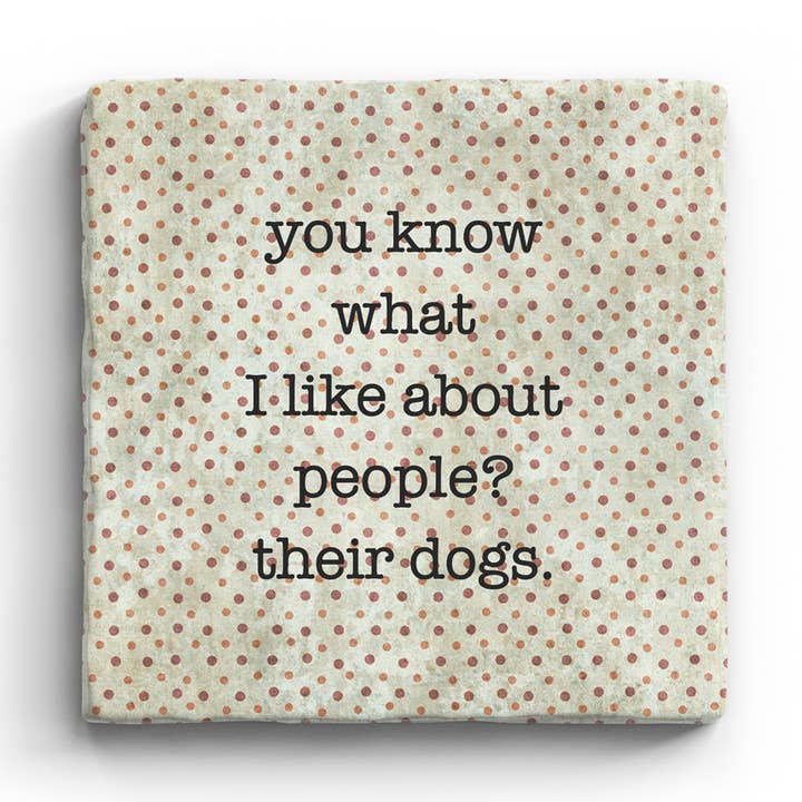 Leurs chiens - Marble Coaster pour la vente par Paisley & Parsley