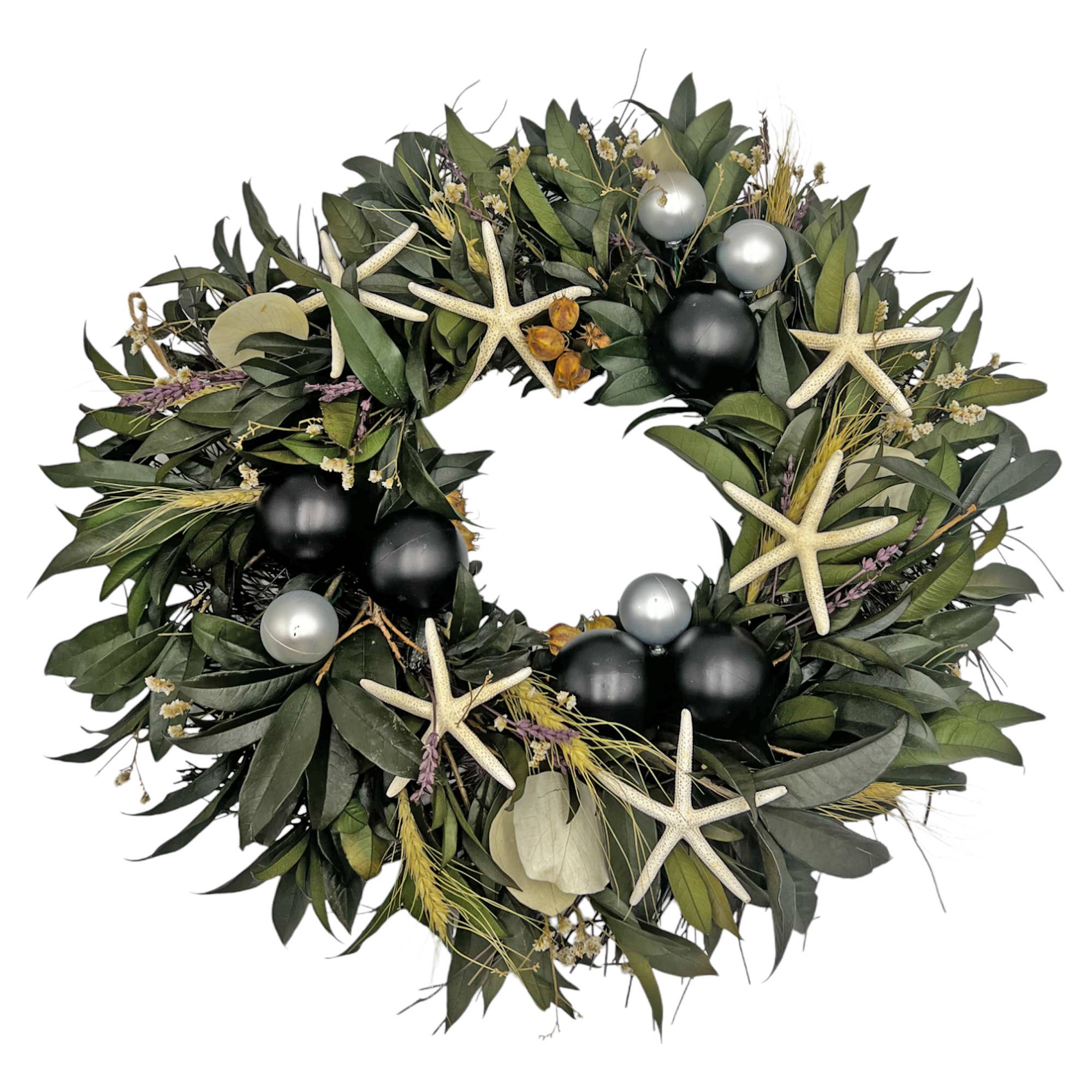 2626 Designs – wholesale Wreath – 20 inch Dried Preserved Decorative Mixed Wreath w/ Ornaments8