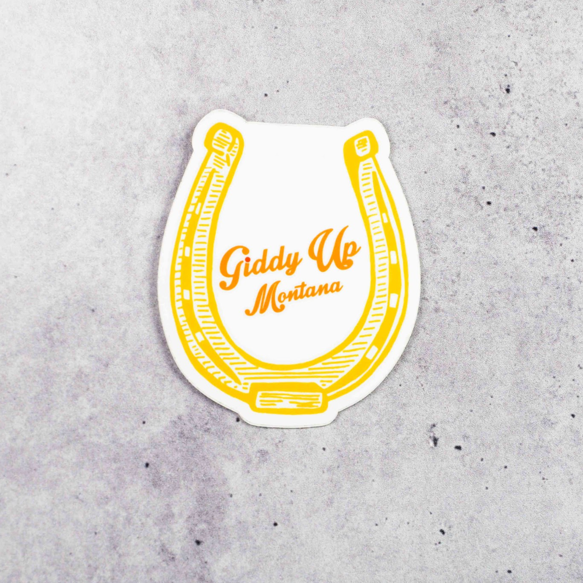 Intrigue Ink - Vendita all'ingrosso Adesivo - Adesivo Giddy Up Montana0