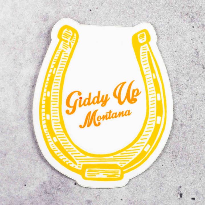 Intrigue Ink - Wholesale Sticker - Giddy Up Montana Sticker0